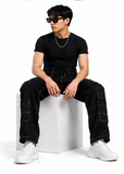 Original Black Cargo Men's Straight Fit Jeans
