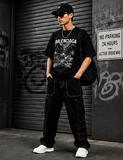 Original Black Cargo Men's Straight Fit Jeans