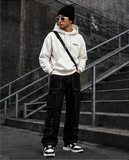 Original Black Cargo Men's Straight Fit Jeans