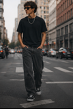 Graphite Drift Mens Straight Fit Jeans