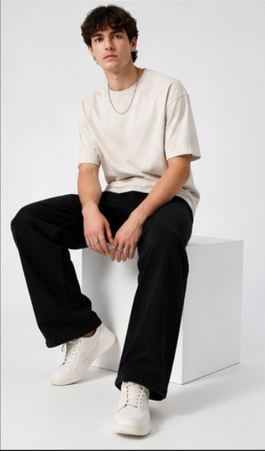 Black Magic Men's Straight Fit Jeans