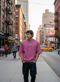 Blush Ribbed Men's Oversized T-shirt