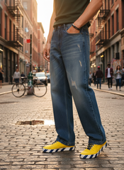 Vintage Blue Men's Baggy Fit