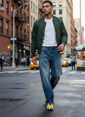 Vintage Blue Men's Baggy Fit