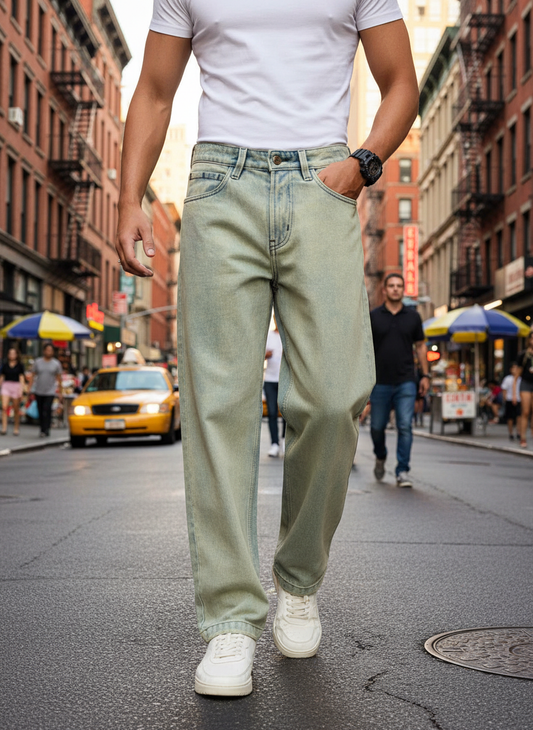 Urban Cool Classic Men'S Straight Fit Jeans