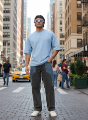 Dual Panel Mix Match Men's Straight Fit Jeans