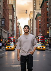 Unbothered Boxy Raglan Oversized Men's T-Shirt