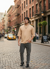 Classic Cold Coffee Oversized Men's T-Shirt