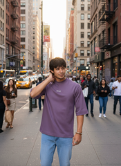 Classic Grape Drop Oversized Men's T-Shirt