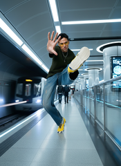 Vintage Blue Men's Baggy Fit