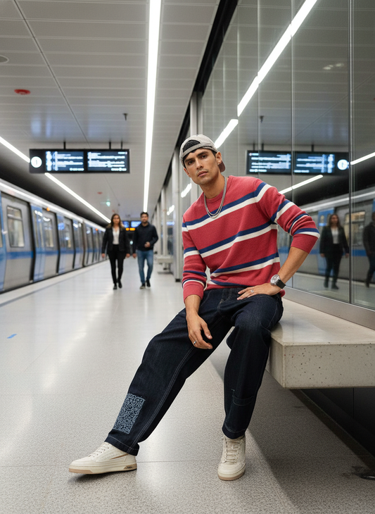 Sketchy Blues Men's Baggy Fit