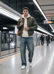 Mechanic Aged Men's Baggy Fit Jeans