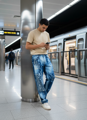 Bleach Collage Men's Baggy Fit