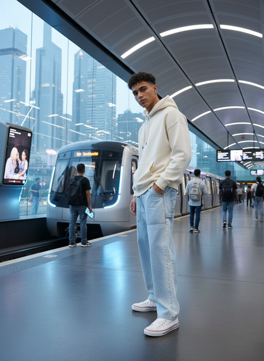 Thunder Blue Wash Men's Straight Fit Jeans