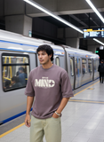 Mauve Mind Chill Men's Oversized T-shirt