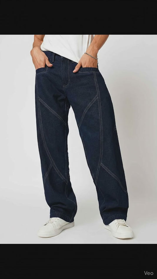 ENG. Blue Men's Straight Fit